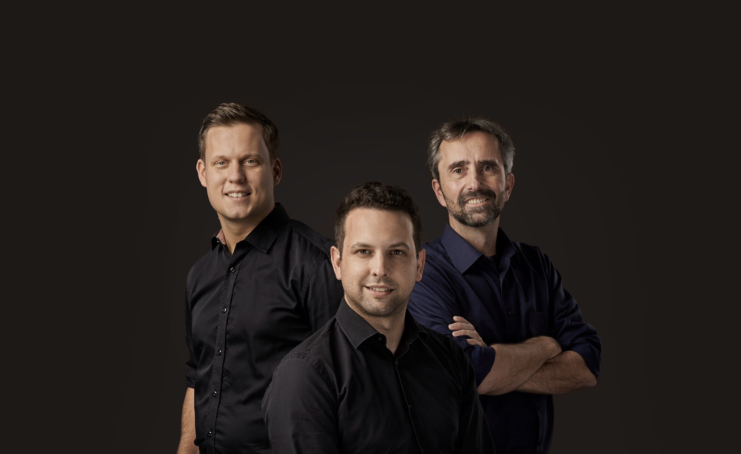 The owners of Partner Ingenieure AG: Matthias Vogelsang, Samuel Hangartner, Volker Wouters